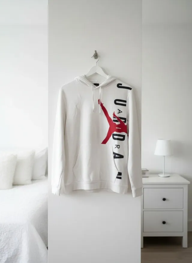 Sudadera Jordan Blanca con Logo