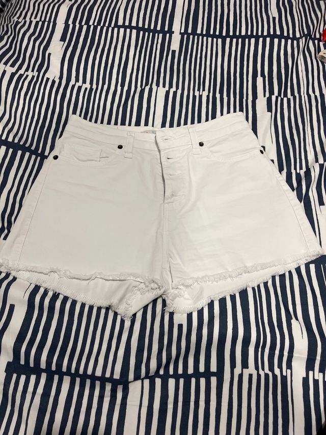 Pantalones cortos blancos talla S