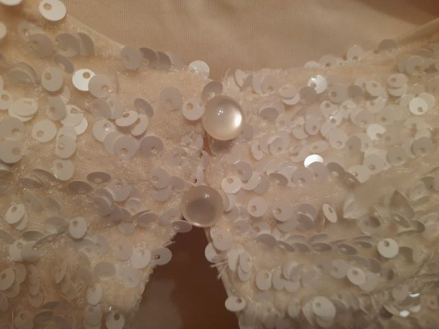 Blusa lentejuelas blanca