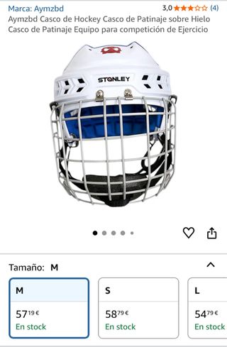 Casco de Hockey Aymzbd Talla M