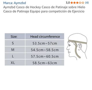 Casco de Hockey Aymzbd Talla M