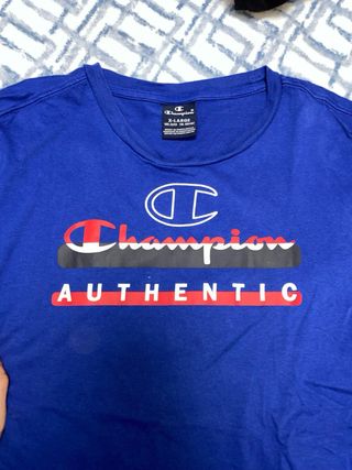 Camiseta Champion Azul Auténtica