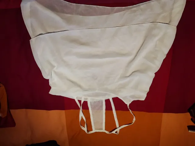 Top gasa tirantes blanco