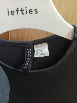 Vestido negro manga corta