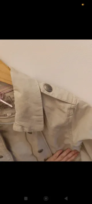 Chaqueta vaquera beige Mayoral vintage retro niña