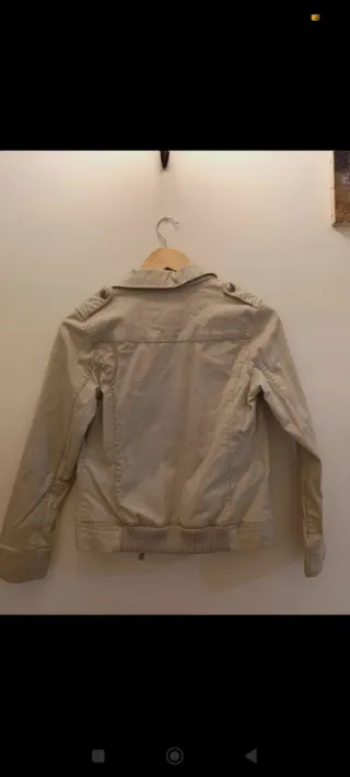 Chaqueta vaquera beige Mayoral vintage retro niña