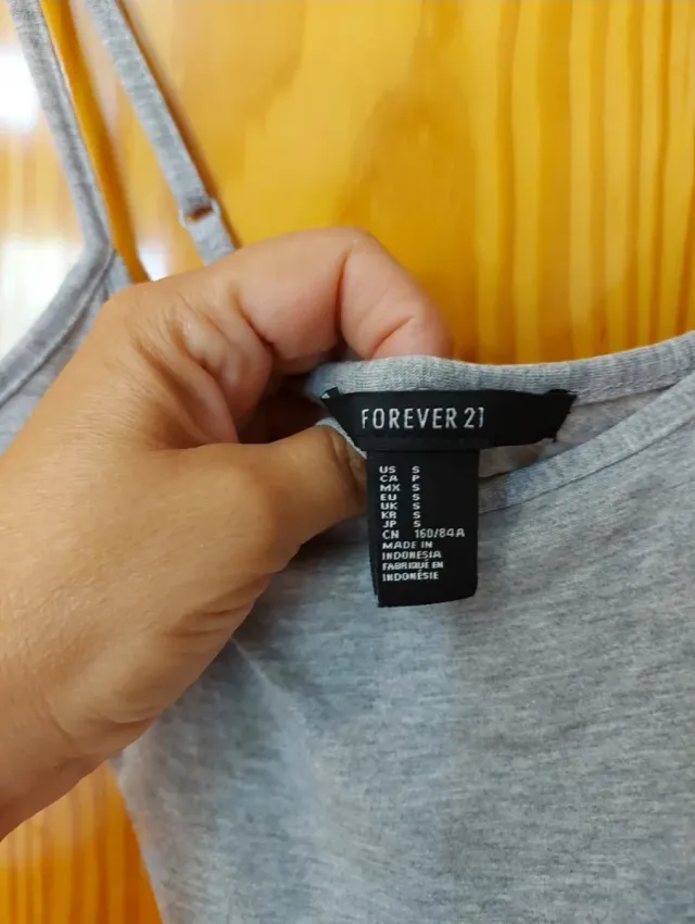 Vestido largo gris y coral talla S