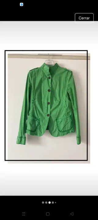 Chaqueta Desigual verde talla L