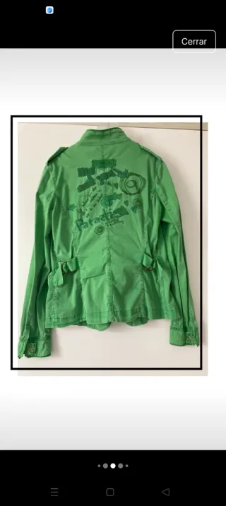 Chaqueta Desigual verde talla L