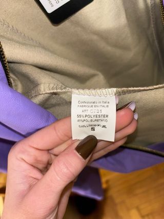 Giubino similpelle color glicine