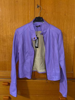 Giubino similpelle color glicine