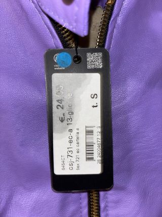 Giubino similpelle color glicine