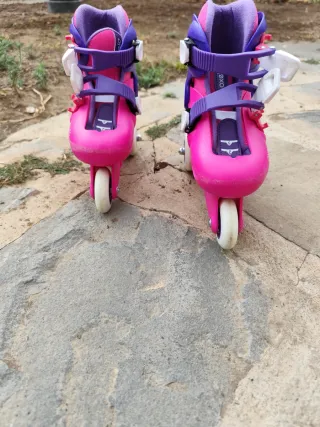Patines Oxelo Talla 26-28 Rosa/Morado