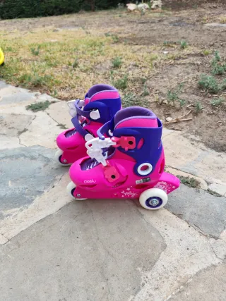 Patines Oxelo Talla 26-28 Rosa/Morado