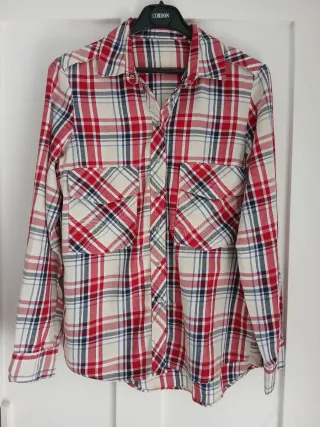 Camisa Tartán Zara Multicolor