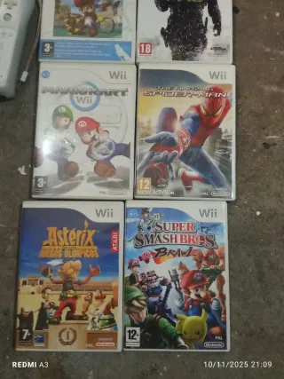 Nintendo Wii con Volante y 7 Juegos