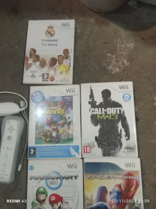 Nintendo Wii con Volante y 7 Juegos