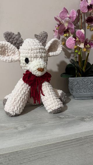 Peluche grande uncinetto ciniglia