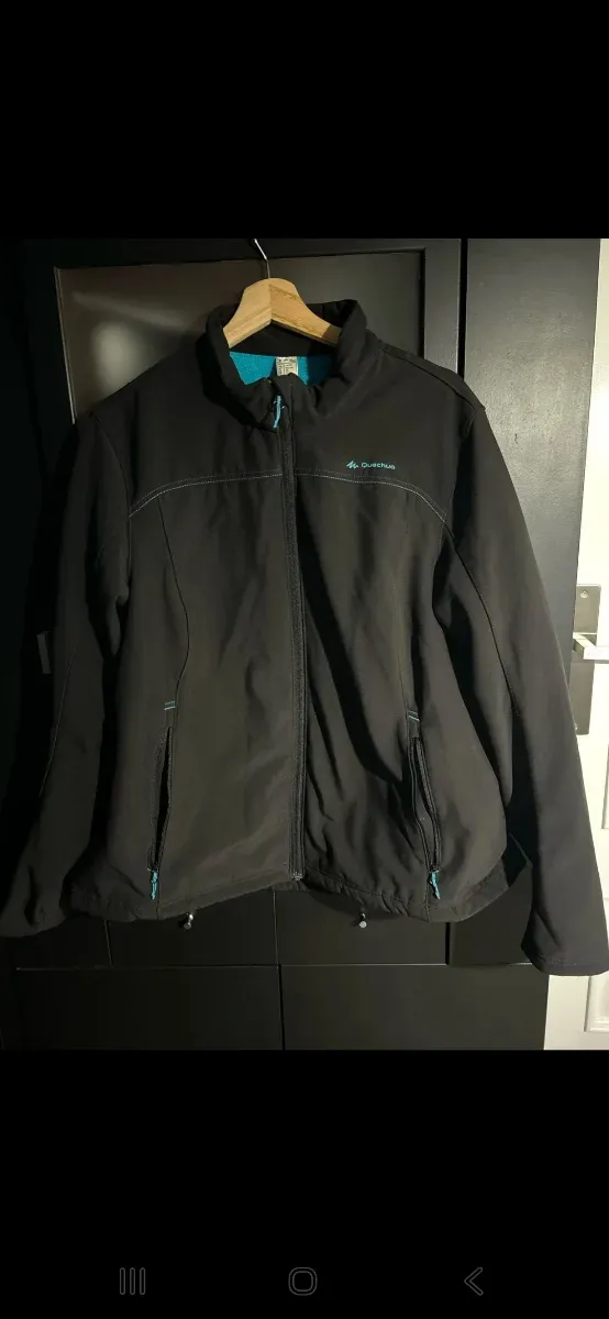 Chaqueta Quechua Softshell Negra Talla XXL