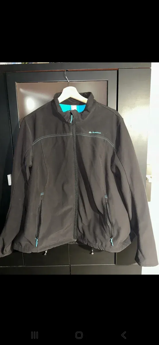 Chaqueta Quechua Softshell Negra Talla XXL