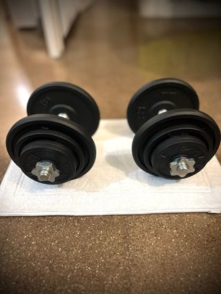 Mancuernas ajustables con discos