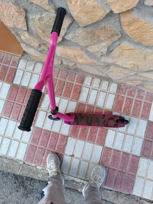 Patinete 2x1 azul y rosa