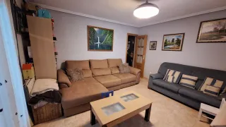 Sofá Chaiselongue Tela Beige/Marrón