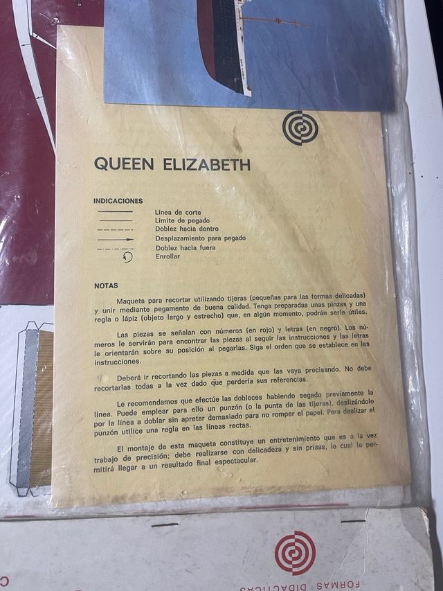 Kit Recortable Barco Queen Elizabeth barco