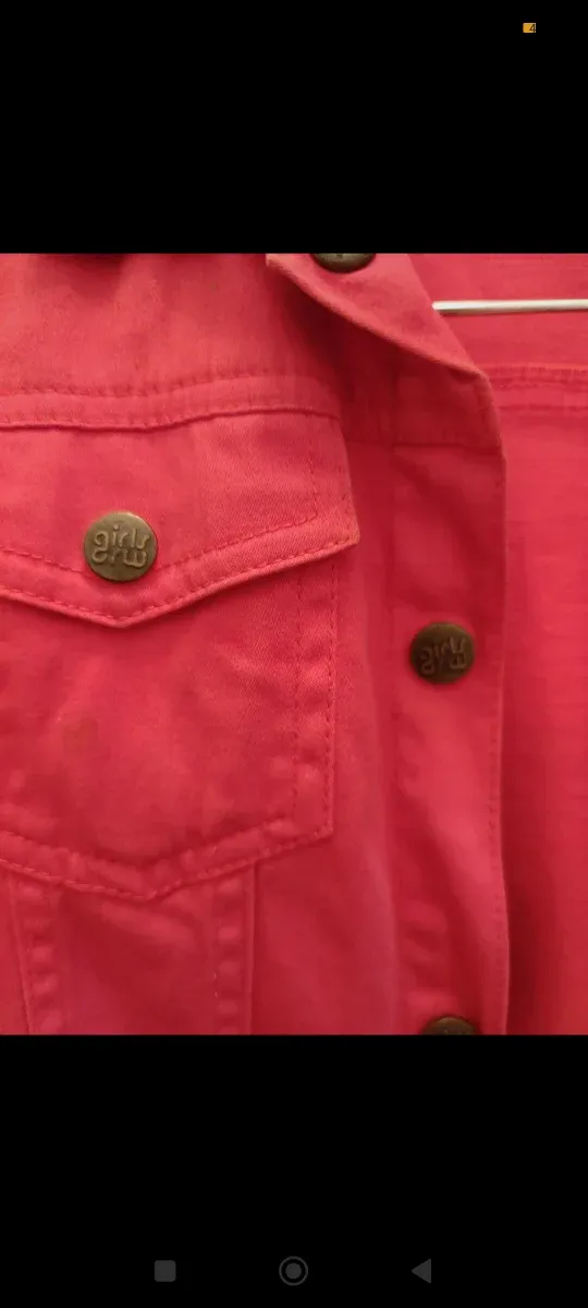 Chaqueta vaquera roja Mayoral niña vintage