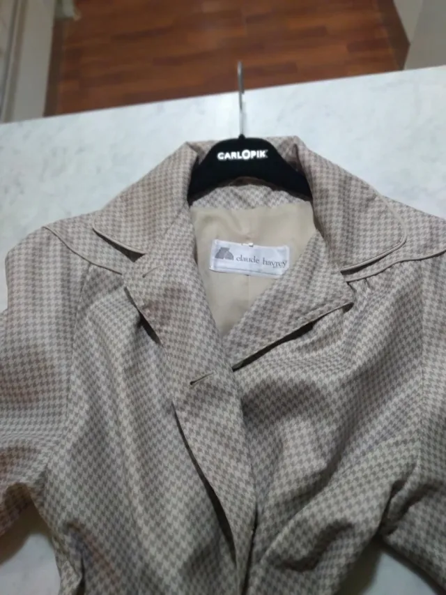 Gabardina vintage Claude Hayrey Talla L