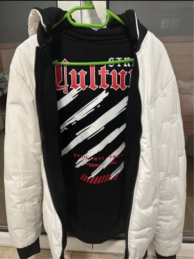 Chaqueta reversible blanca y negra. SOLO ENVIOS