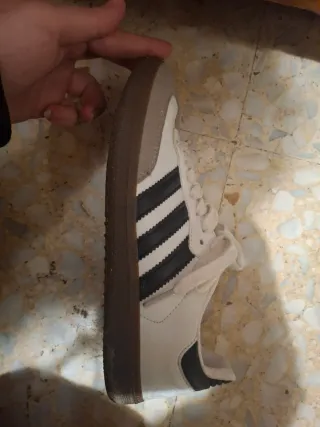 Zapatillas Adidas Samba Gris y Blanco