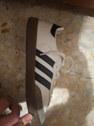 Zapatillas Adidas Samba Gris y Blanco