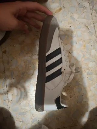 Zapatillas Adidas Samba Gris y Blanco