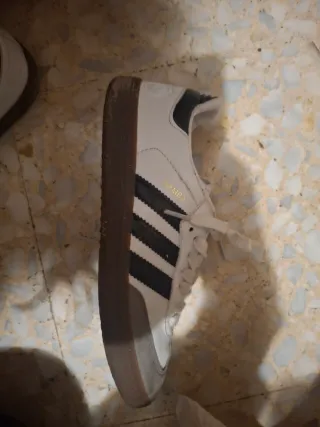 Zapatillas Adidas Samba Gris y Blanco