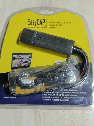 EasyCAP 4 Canali USB 2.0 DVR Sistema Sorveglianza.