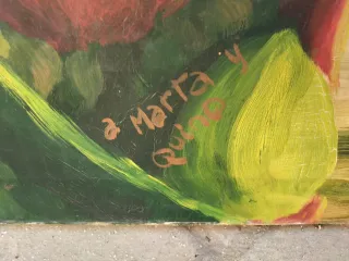 Cuadro oleo Pintura abstracta vintage antiguo