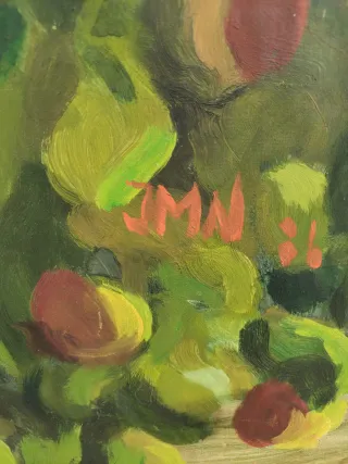 Cuadro oleo Pintura abstracta vintage antiguo