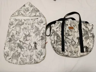 Saco capazo Betribe estampado animales