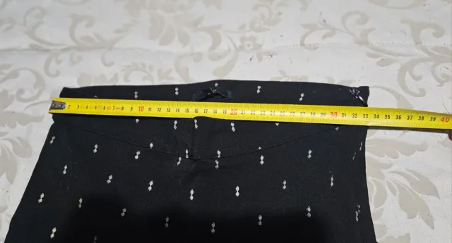 Pantalón negro estampado elastico