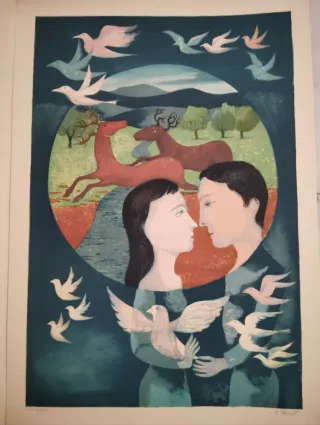 Carpeta Ramó Llovet con 12 litografías.