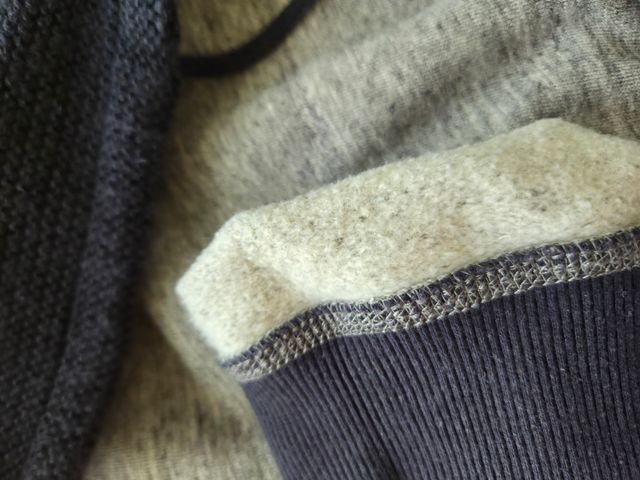 Sudadera Celio XL cuello alto gris y negro