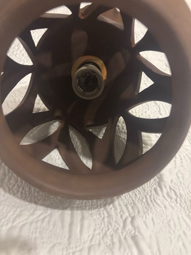 Lámpara colgante de barro