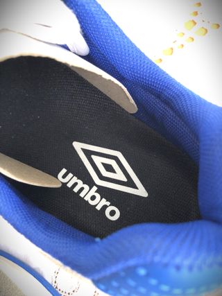 Scarpe Umbro Camoscio Grigio Bianco Blu Tg 41