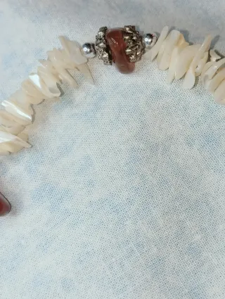 Collana madreperla ed agata