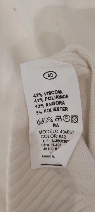 Jersey ALICIA RUEDA blanco manga corta apliques