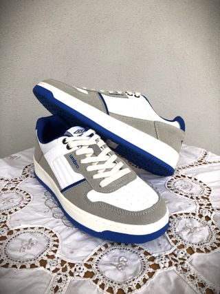 Scarpe Umbro Camoscio Blu/Grigio/Bianco Tg 42