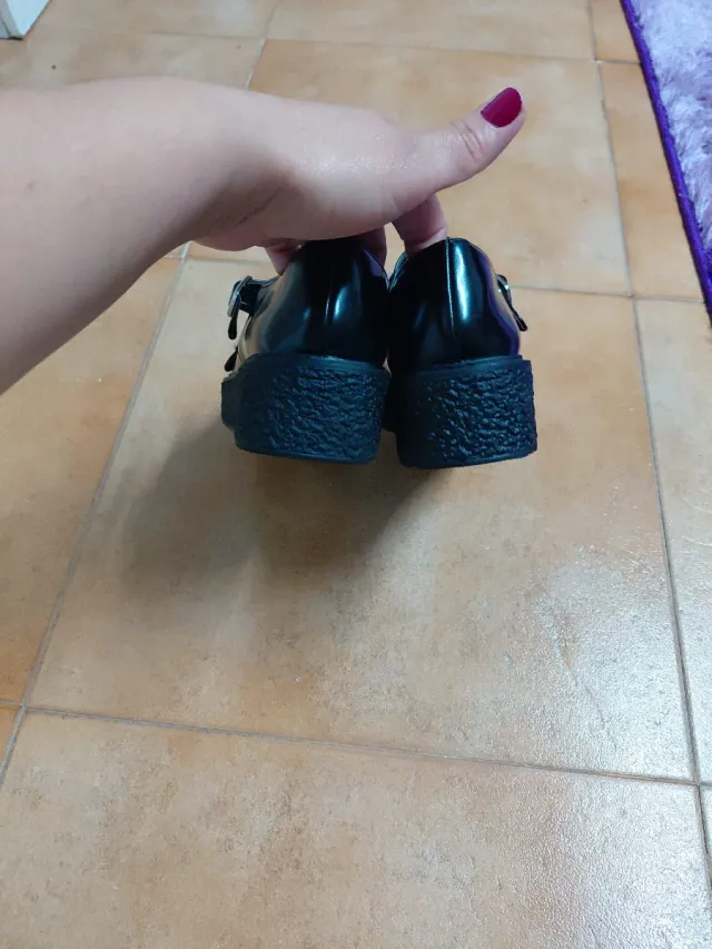 Zapatos mujer Marypaz Talla 38 Doble Hebilla Negro