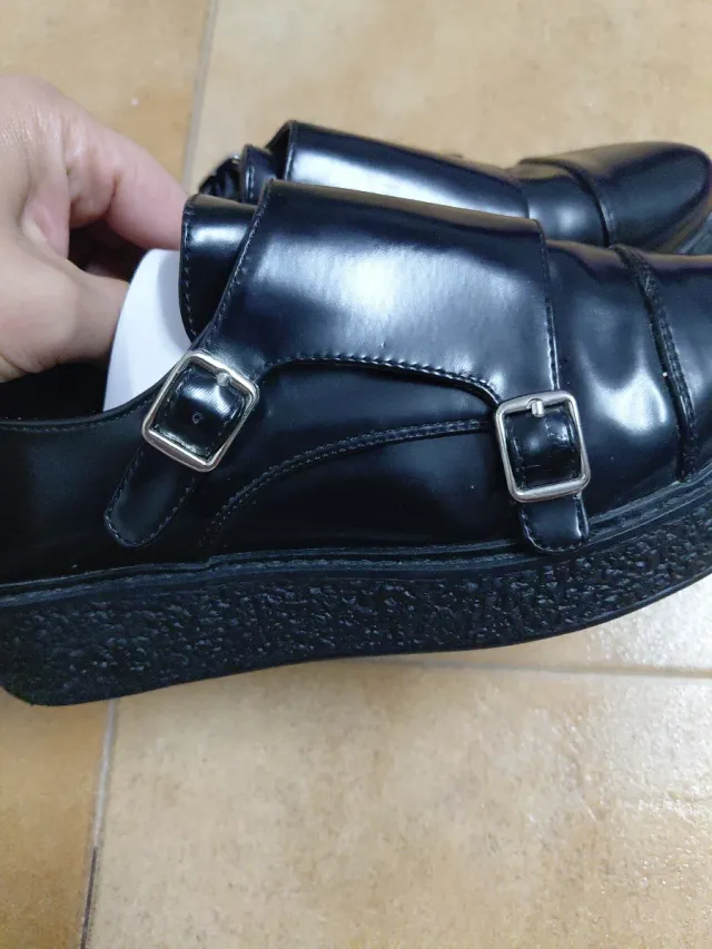 Zapatos mujer Marypaz Talla 38 Doble Hebilla Negro