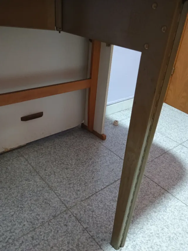 Mesa extensible blanca grande plegable